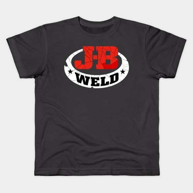 J B Weld Kids T-Shirt by Midcenturydave
